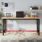 vidaXL Établi 180x55x81 5 cm bois massif de hêtre et métal