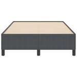 vidaXL Cadre de lit Gris Foncé 120x200 cm en Tissu Corde
