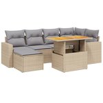 vidaXL Salon de jardin 11 Pièces avec coussins gris résine tressée
