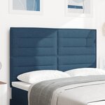 vidaXL Tête de Lit Design Lignes Bleues 140 cm Tissu
