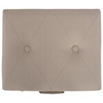 vidaXL Tabourets de rangement lot de 3 Beige Tissu