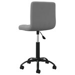 Chaise fauteuil siège pivotante de bureau informatique étude foncé velours gris 02_0024134