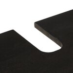 vidaXL Armoire lavabo de salle de bain noir bois massif de manguier
