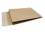 Lot de 250 enveloppes pochettes kraft armé à soufflet marron 176 x 250 + 30 mm