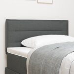 Tête de lit design Lines gris foncé 100 cm en tissu