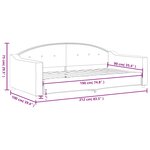 vidaXL Lit de repos gris foncé 90x190 cm tissu