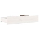 vidaXL Tiroirs de lit 4 Pièces Blanc Bois de pin massif