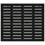vidaXL Tête de lit murale Noir 96x3x91 5 cm Bois massif de pin