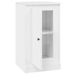 vidaXL Buffet blanc brillant 37 5x35 5x67 5 cm bois d'ingénierie