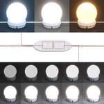 vidaXL Coiffeuse avec LED blanc 100x40x120 cm
