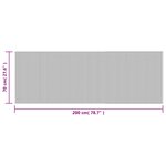 vidaXL Tapis rectangulaire naturel clair 70x200 cm bambou