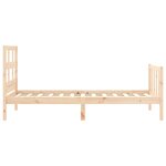 vidaXL Cadre de lit sans matelas 90x200 cm bois de pin massif