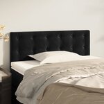 vidaXL Tête de lit Noir 100x5x78/88 cm Velours