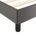 vidaXL Cadre de lit sans matelas gris 140x200 cm similicuir