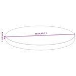 vidaXL Dessus de table Ø90x4 cm bambou
