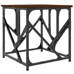 vidaXL Table basse chêne marron 45x45x47 5 cm bois d'ingénierie