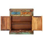 vidaXL Placard vintage avec 2 tiroirs 2 portes Bois massif récupéré