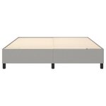 vidaXL Cadre de lit sans matelas gris clair 180x200 cm tissu