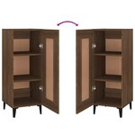 vidaXL Buffet Chêne marron 34 5x34x90 cm Bois d'ingénierie