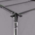 vidaXL Tonnelle avec rideaux 3x3 m Anthracite Acier