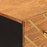 vidaXL Armoires latérales 2 Pièces marron et noir 60x33 5x75 cm