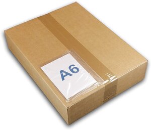Lot de 10 pochettess porte-document a6 neutre