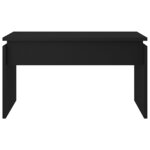 vidaXL Table basse noir 68x50x38 cm bois d'ingénierie