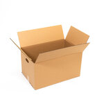 Lot de 35 cartons renforcées avec poignées + 2 Adhésifs