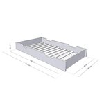 Tiroir de lit 90 x 200 BUDDY - beige