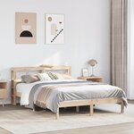 vidaXL Cadre de lit sans matelas 120x200 cm bois de pin massif