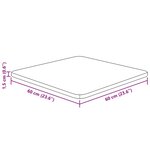 vidaXL Dessus de table carré 60x60x1 5 cm Bois chêne massif non traité