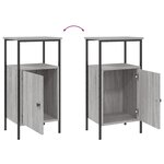 vidaXL Table de chevet sonoma gris 41x31x80 cm bois d'ingénierie