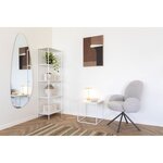 Étagère 5 niveau x cadre blanc 51 x 35 x 170 cm