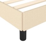 vidaXL Cadre de lit sans matelas crème 120x200 cm tissu