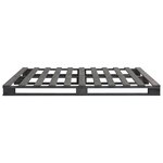 vidaXL Cadre de lit de palette sans matelas gris 160x200cm bois massif
