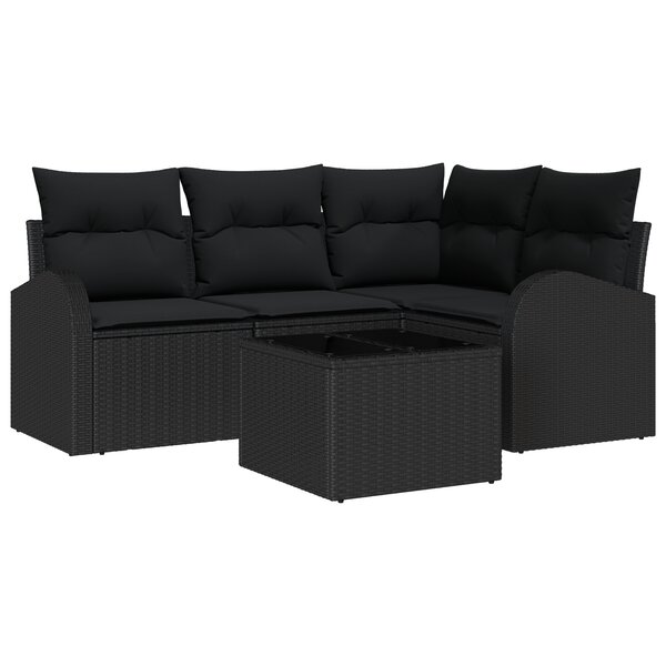 vidaXL Ensemble de Canapé 5 Pièces avec Coussins Beige