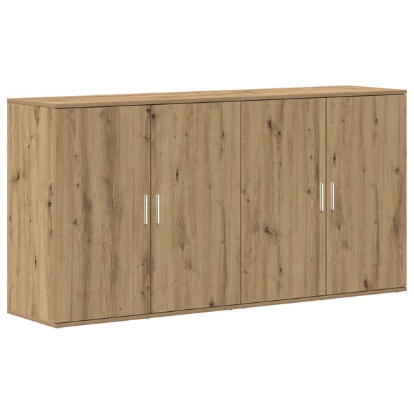 vidaXL Buffets 2 Pièces Chêne Artisan 79x38x80 cm Bois d'ingénierie