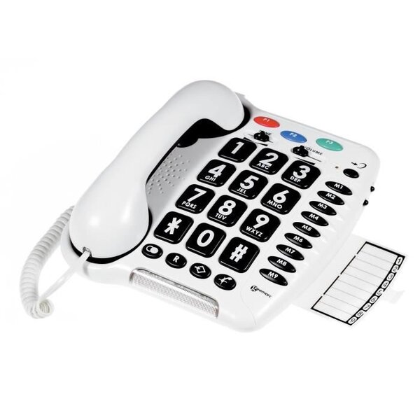 GEEMARC Téléphone fixe grosses touches sénior amplifié CL 100