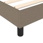 vidaXL Cadre de lit sans matelas taupe 140x190 cm tissu