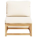 vidaXL Salon de jardin avec coussins bois massif d'acacia