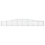 vidaXL Paniers à gabions arqués 5 Pièces 400x50x40/60 cm Fer galvanisé