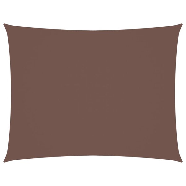 vidaXL Voile de parasol tissu oxford rectangulaire 3 5x5 m marron