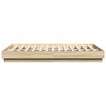 vidaXL Cadre de lit sans matelas chêne sonoma 160x200 cm