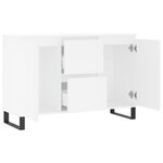 vidaXL Buffet blanc 104x35x70 cm bois d'ingénierie