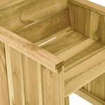 vidaXL Ensemble à manger de jardin 5 Pièces avec coussins pin imprégné
