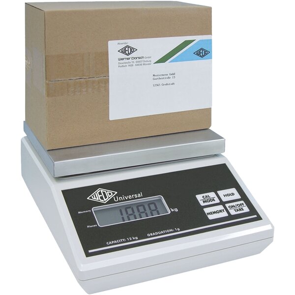 Pèse-paquets universel, capacité de charge, 12 kg