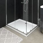 vidaXL Receveur de douche avec picots Blanc 80x100x4 cm ABS