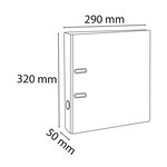 Classeur À Levier Pvc A4 Dos De 50mm. - Vert - X 10 - Exacompta