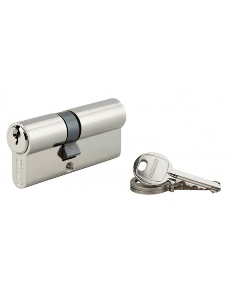 THIRARD - Cylindre de serrure double entrée SA  30x40mm  anti-arrachement  nickel  vis 45mm 3 clés