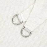 vidaXL Voile d'ombrage 160 g/m² Blanc 4x4 m PEHD